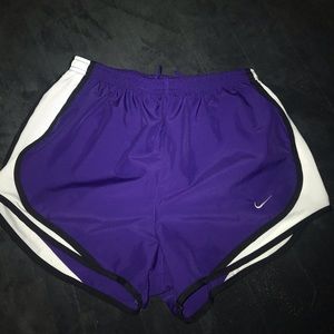 Purple Nike shorts
